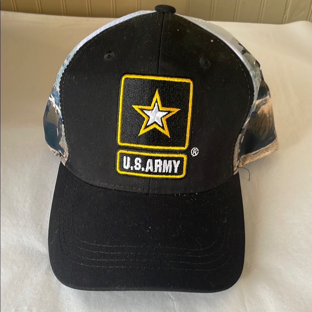 U.S. Army Black and Camouflage Cap